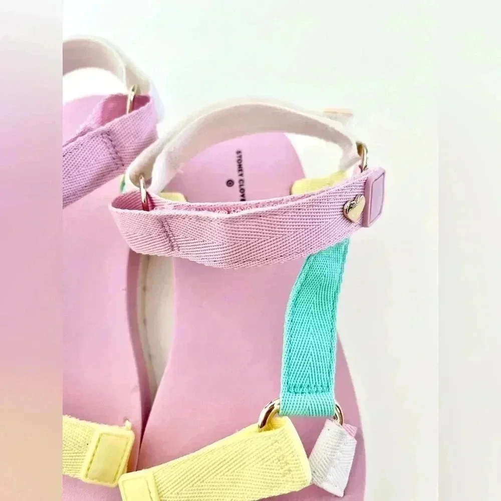 Stoney Clover Lane X Target‎ Pastel Comfortable Adjustable Strap Sandals Size 7